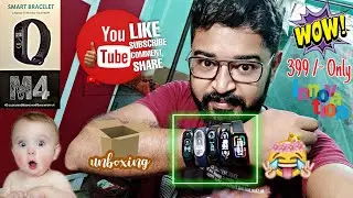 Smart Bracelet M4 || Unboxing and Review || Bengali || Smart Band under 399 rupees