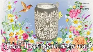 Scentsy’s Etched Hummingbird warmer reveal PLUS colored bulbs!