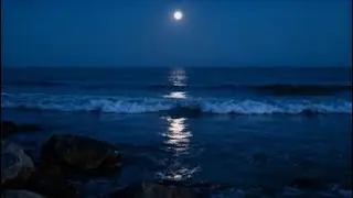Night Ocean Waves That Quiet Your Mind | Dark Screen Deep Sleep Audio