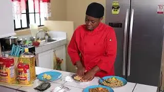 Green Pigeon Peas Pastelle with Suzette of Customized Catering