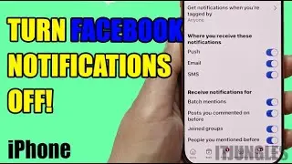 How to Turn Off Facebook Notifications on iPhone