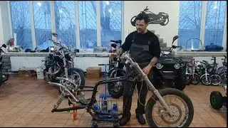 Ремонт Suzuki Intruder 1400 VS. 3ч. Разрабор рамы...