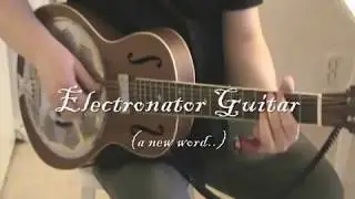 Bottleneck slide in open F tuning. Low-down dirty distortion on a Republic Miniolian!