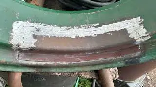 Repairing a Rusted Tractor Rim