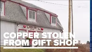 Thieves caught on camera stealing copper pipe from Bailey Island gift shop