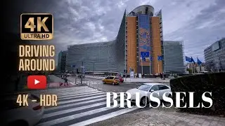 Driving Downtown Europe's Washington DC in Belgium 🇧🇪