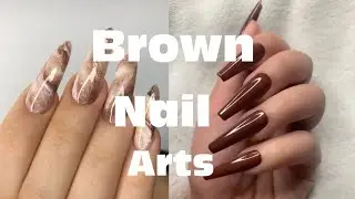 NEWEST😯MOST CREATIVE BROWN NAIL ART DESIGNS | Quick & Easy Simple Nail Art at Home Designs to Try
