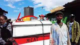 I VISITED The BIGGEST MEAT  MARKET In Kenya 🇰🇪@Thealphagenius​