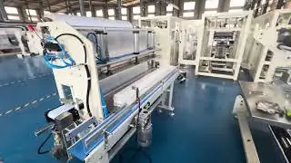 Kraft Carton paper packing hand towel plastic wrapping packed tissue paper machine 