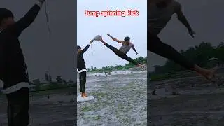 jump spinning kick🔥 #anime #mma  #martialarts #shorts #taekwondo #kungfu #mixmartialarts #ytshort