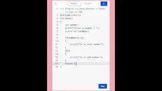 #8🔥 C Program to find the number is even or Odd | C Language| #shorts #coding #reels #viral #trend