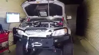 JUST AUTOS 330rwhp / 800nm 1KD-FTV Hilux on the dyno