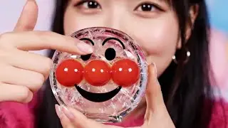 ASMR EDIBLE GLASS & JELLY EATING SOUNDS  No Talking Mukbang