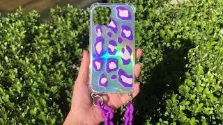 Kasy Case | Laser Purple Leopard Prints iPhone Case