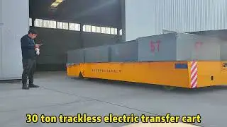 LEINA Heavy Industry-Module transport trackless electric transfer cart-30 ton