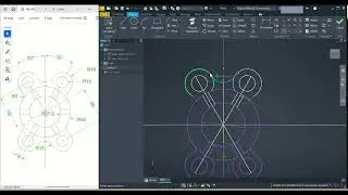 AutoCAD Inventor Tutorial #6 | 2D Sketch Using Circle, Mirror, Fillet & Arc Tangent | Hindi