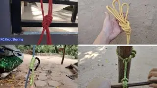 4 Incredible Knot but Work well#practical#ropework#ropetutorial#diyrope#ropetutorial