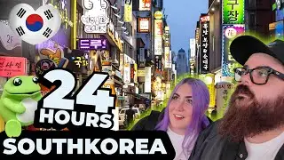 First 24 Hours in Seoul! 🇰🇷 Myeongdong Food Tour, Seoul Lantern Festival & Fried Chicken!