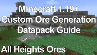 Minecraft Custom Ore Generation Datapack Guide (1.19+) Tutorial - Ores at All Heights Edition.