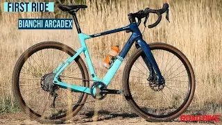 First Ride Bianchi Arcadex Gravel Bike - Road Bike Action Magazine