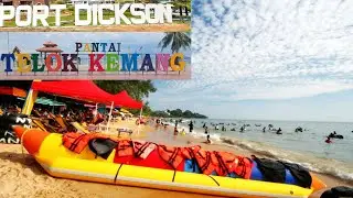 Relaxing Tropical Beach Walk | Walk along Sunset Beach Port Dickson
