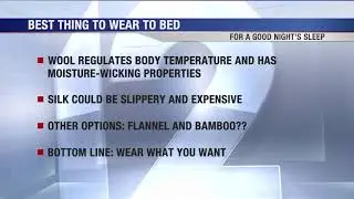 What's the best thing to wear to bed for a good night's sleep?