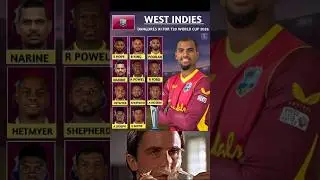 West Indies 😈 Dangerous Playing 11 || T20 World Cup 2026 | #youtubeshorts #cricketteam #WestIndies