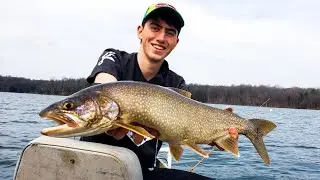 Fishing for Huge Lake Trout in New jersey | This is how you catch Lakers | Round valley