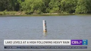 Lake levels rise following heavy rain in East Texas
