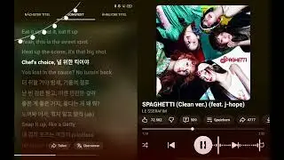 SPAGHETTI lycris (clean version) LE SSERAFIM  #lesserafim #kpop #spaghetti 
