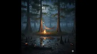White Noise - 10 hours - Overnight Camping in the Swamp
