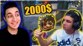 اذا هزمني بشحنله 2000$ 💰 اقوى تحدي طاسات في المستودع مع @AlaaElsafy  | Pubg Mobile 😱🔥