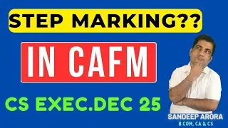 CS Executive CAFM :  Does Step Marking Exist ??  Live Paper Analysis !  Dec 2025
