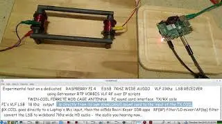 ESSB HAM RADIO: Experimental 18Khz RF over ip Raspberry PI 4 VLF Receiver - 7 Khz wide HD AUDIO demo