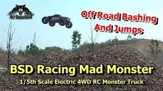 BSD Racing Mad Monster Electric 4WD RC Truck off Road Bashing Jumps