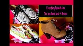 Everything 5 pounds.com Try on SHOES HAUL +REVIEW || LIKE OR NOT ???