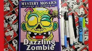 X Method Coloring Chat In Mystery Mosaics Dazzling Zombies Sunny Publishing Book