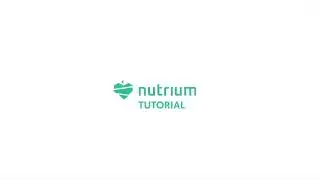 Tutorial di Nutrium - Come creare un piano alimentare settimanale