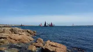Hookers sailing in Carna on Mac Dara's Day