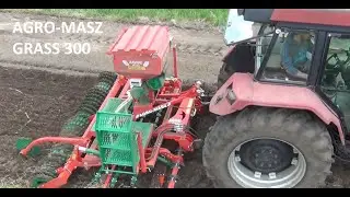Podsiew łąk, 2020 , rekultywacja,  siew poplonu, / AGRO-MASZ / GRASS 300 / ZETOR / CASE / YANMAR /