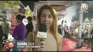 Visitor Shabbu Ji visited 40th Hunar Haat and did a lot of shopping.