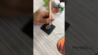 Making Square Dot Mandala Keychains | #mandala #dotmandala #keychain #dotmandalapainting
