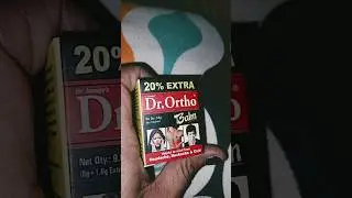 Dr.ortho balm#anyone want to know about this pain relief balm comment#subscribe
