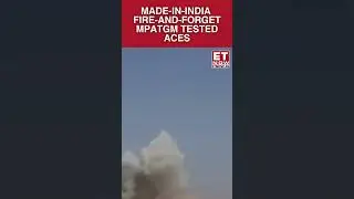 India Aces Made-in-India 3rd-Gen MPATGM Top-Attack Test With Fire-and-Forget Strike | ET Now #shorts