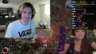 xQc adjusts his camera