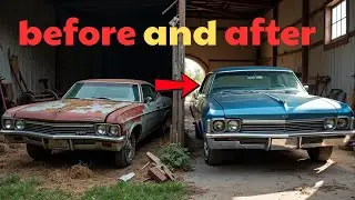 &ldquo;This 1967 Chevy Impala Was Forgotten in an Abando #CarRestoration #Rust2Shine #AbandonedCar