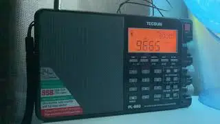 Bedside radio DXing usingTecsun PL-880 & Sony AN-71: Radio Voz Missionaria 9665 kHz Camboriu, Brazil