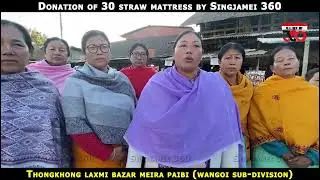 Donation of 30 straw mattress by Singjamei 360