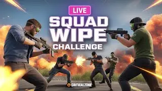 🔴 LIVE | Squad Wipe Challenge &ndash; Kya Team Bach Payegi? 💀⚔️ #FreeFire #CriticalZone #Gaming