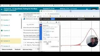 MAT 152 Examples Hypothesis Tests about a Mean with Desmos
